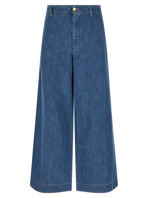 'S Max Mara 60% cotton jeans in blue