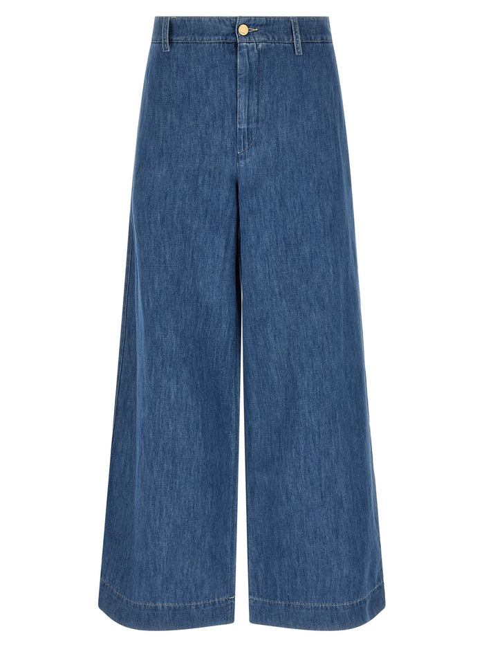 'S Max Mara 60% cotton jeans in blue
