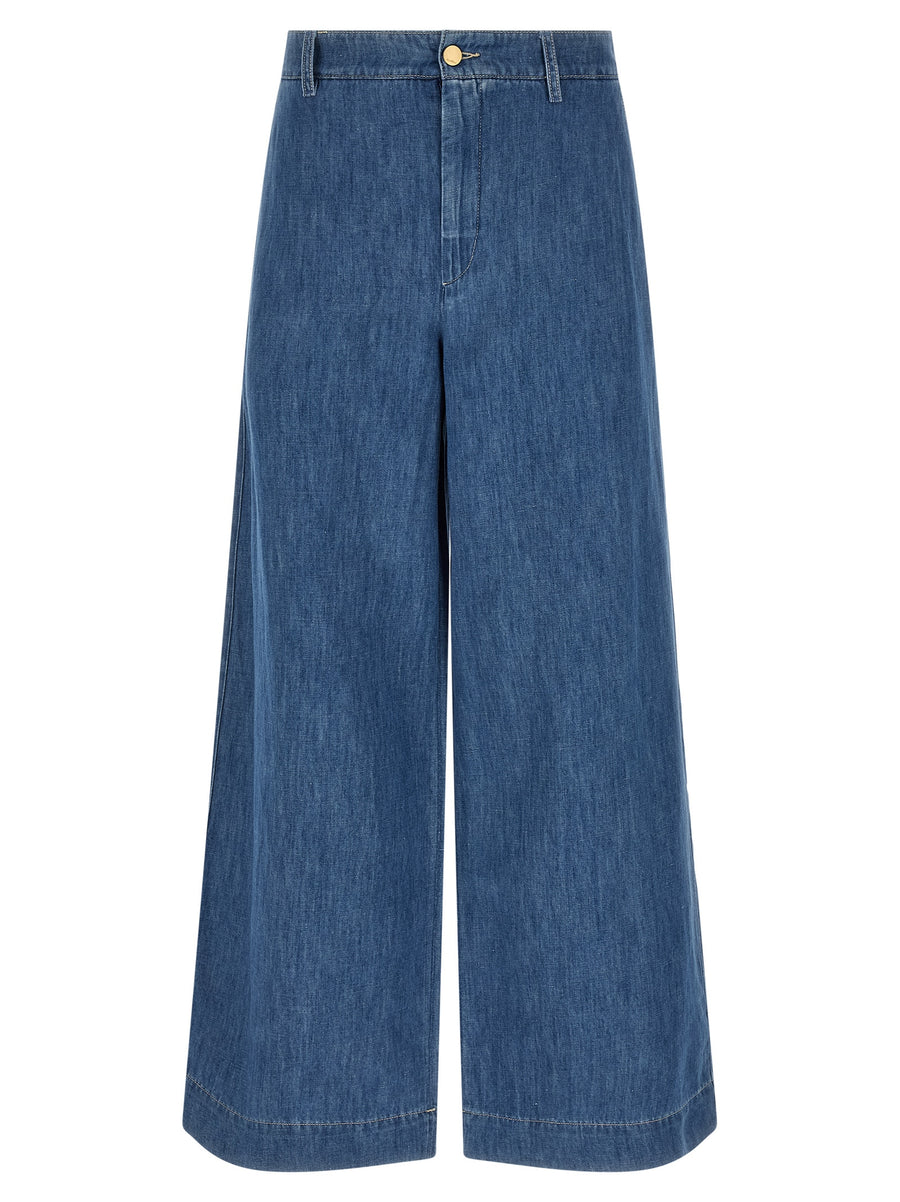 'S Max Mara 60% cotton jeans in blue