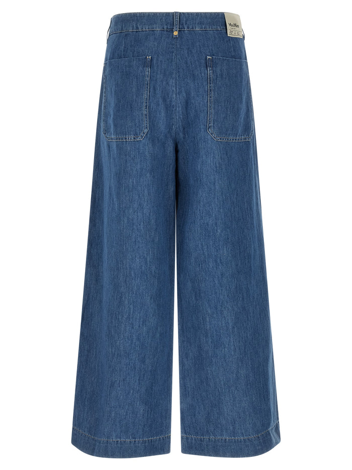 'S Max Mara 60% cotton jeans in blue — view 2