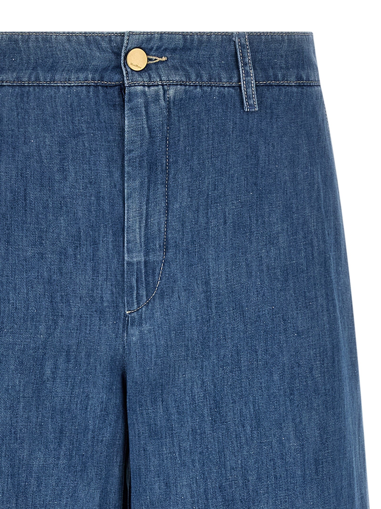 'S Max Mara 60% cotton jeans in blue — view 3