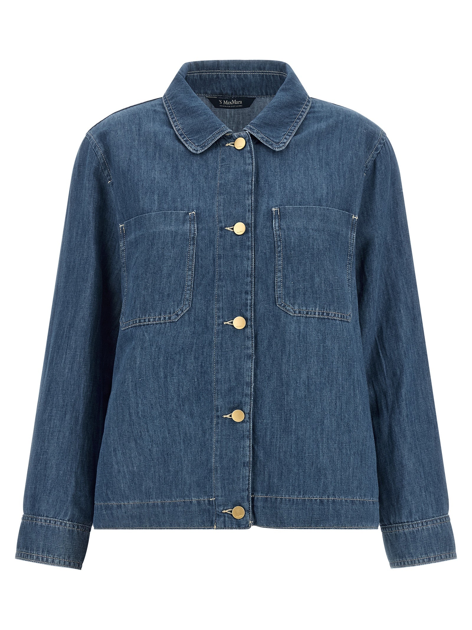 'S Max Mara 60% cotton jacket in blue