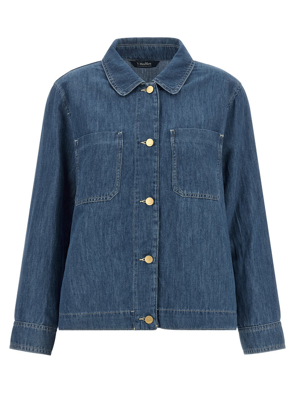 'S Max Mara 60% cotton jacket in blue