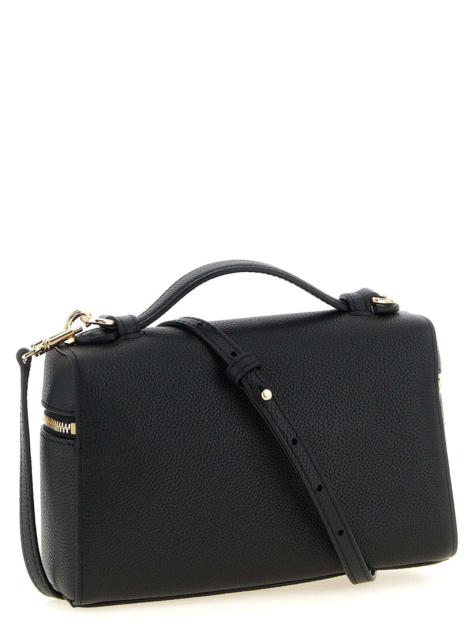 Black Cowhide Handbag Bag