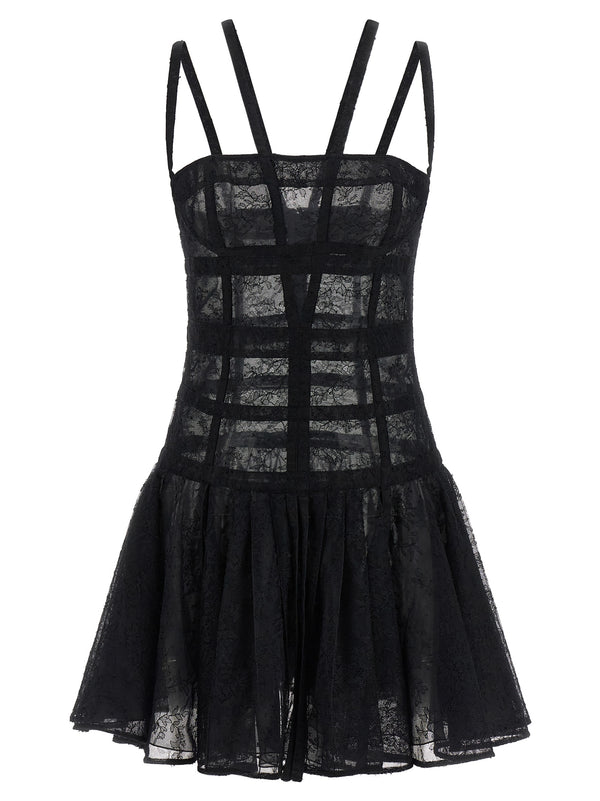 Giovanni Bedin 86% polyamide dress in black