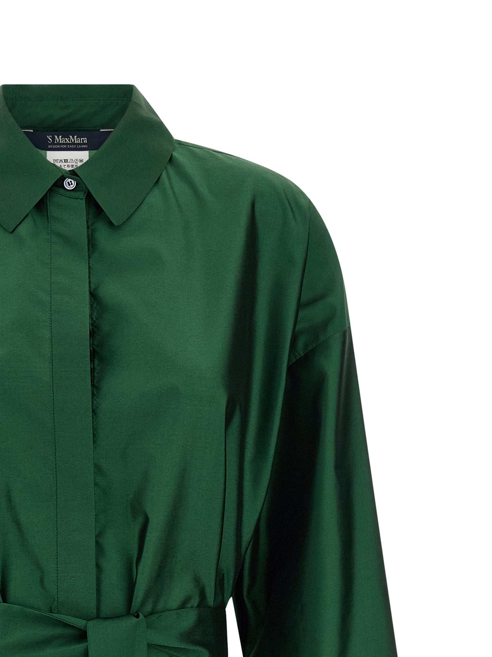 'S Max Mara 71% polyester dress in green — view 3