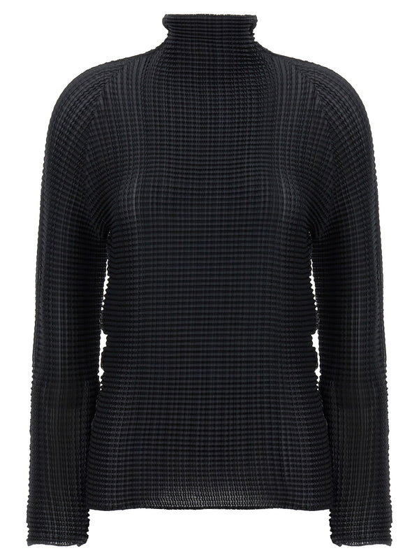 Issey Miyake 100% Polyester blouse in black