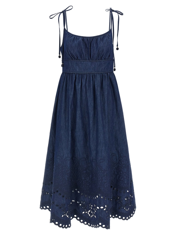 Zimmermann 100% Cotton dress in navy