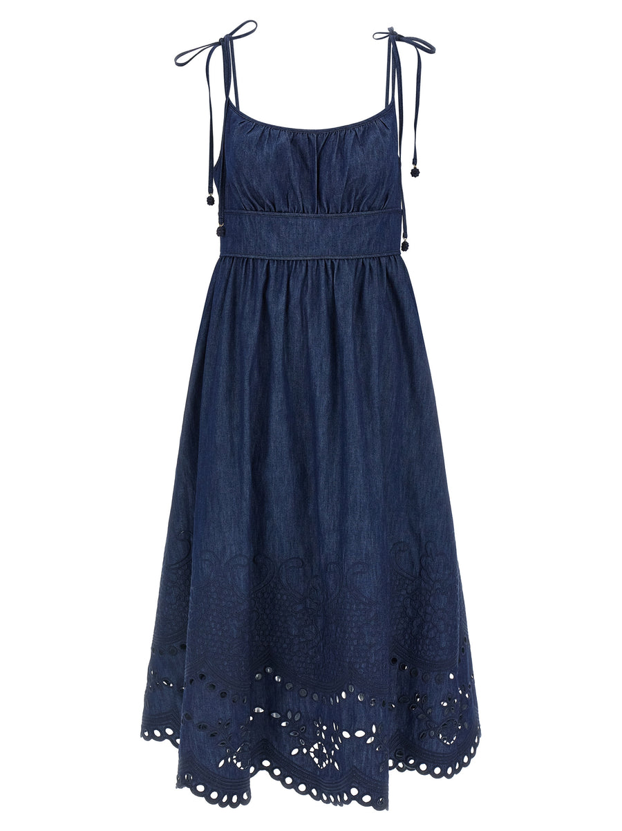 Zimmermann 100% Cotton dress in navy