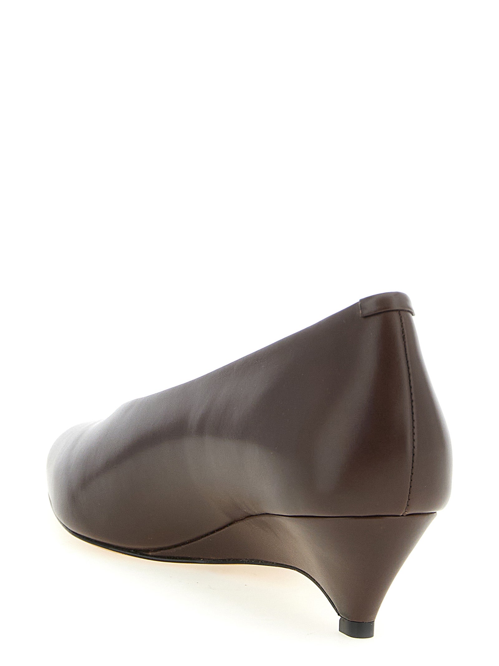 Jil Sander 100% Calfskin Leather pump in brown — view 3