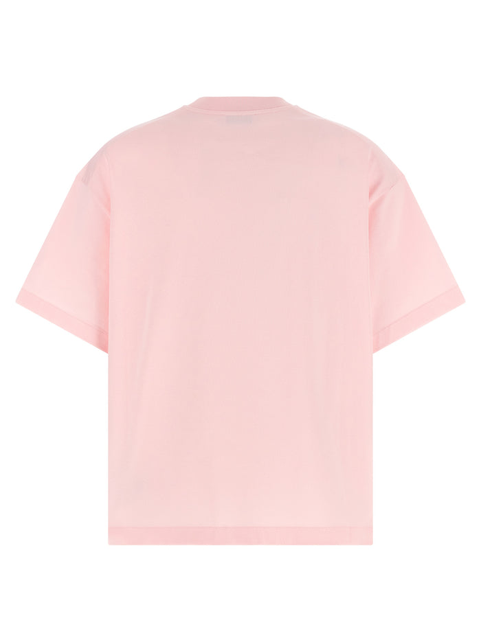 Jil Sander 100% cotton t-shirt in pink — view 2