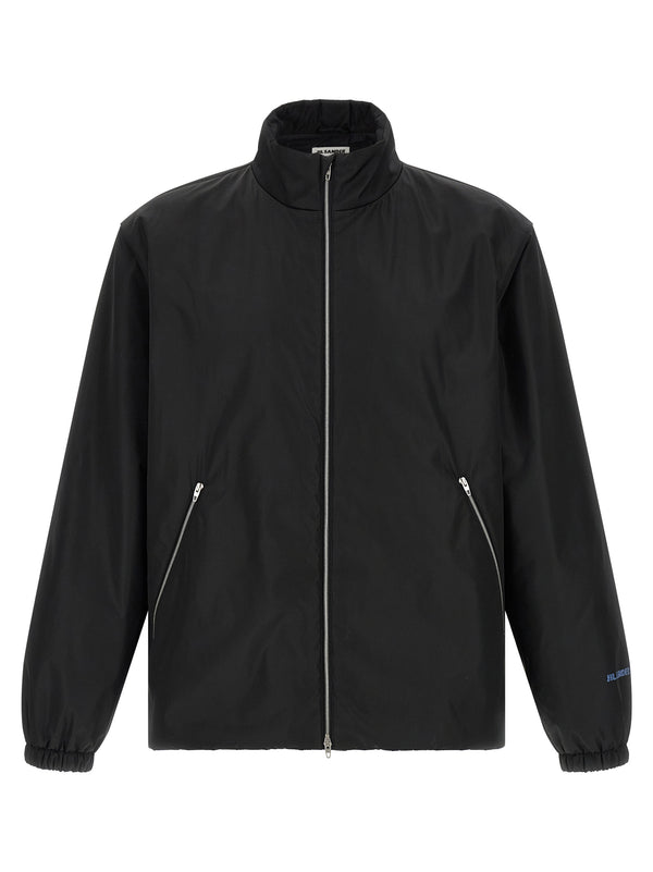 Jil Sander 100% Polyester jacket in black