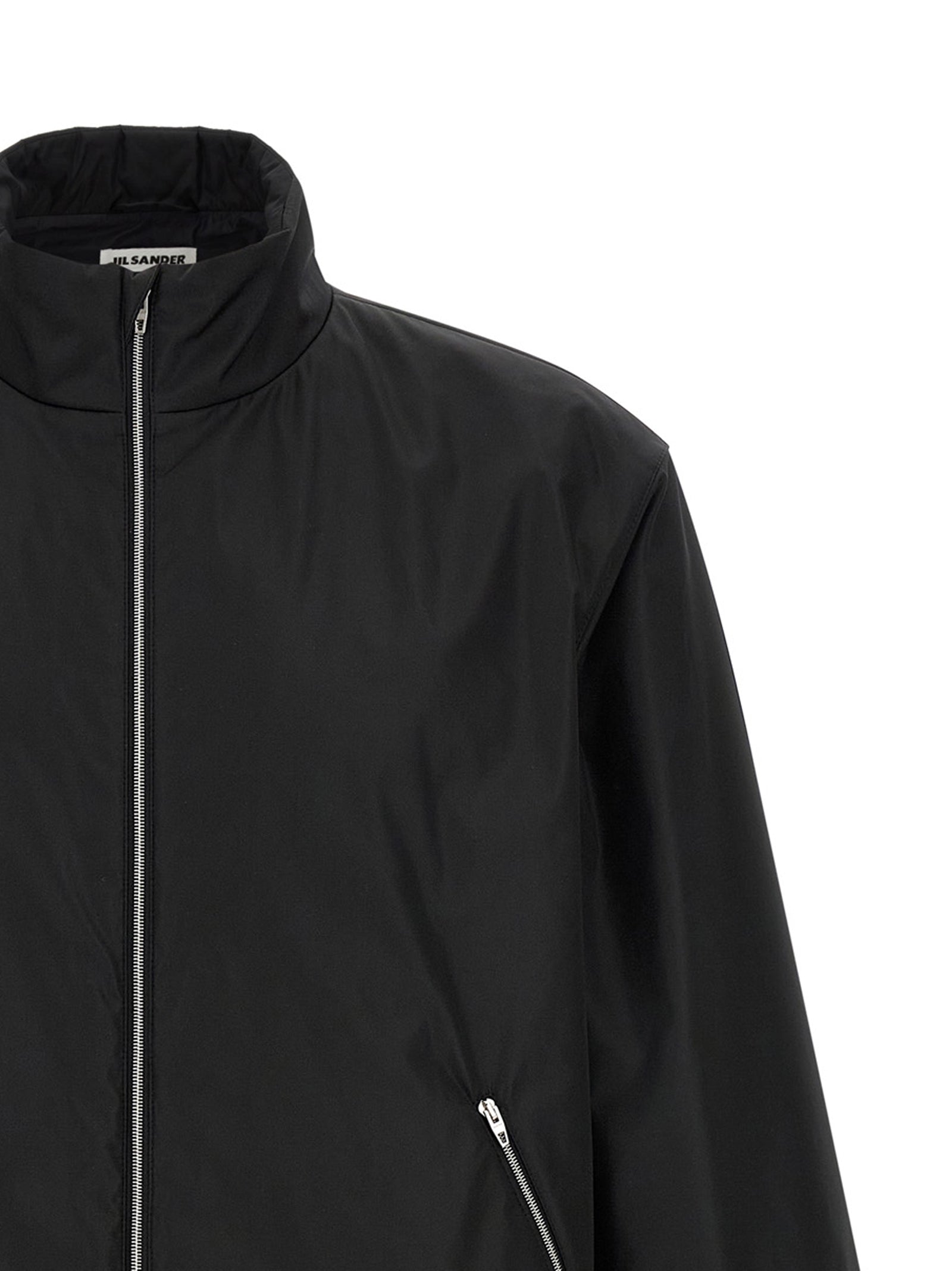 Jil Sander 100% Polyester jacket in black — view 3
