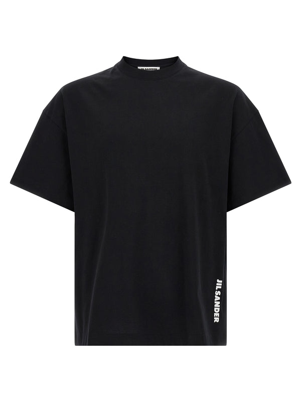 Jil Sander 100% cotton t-shirt in black