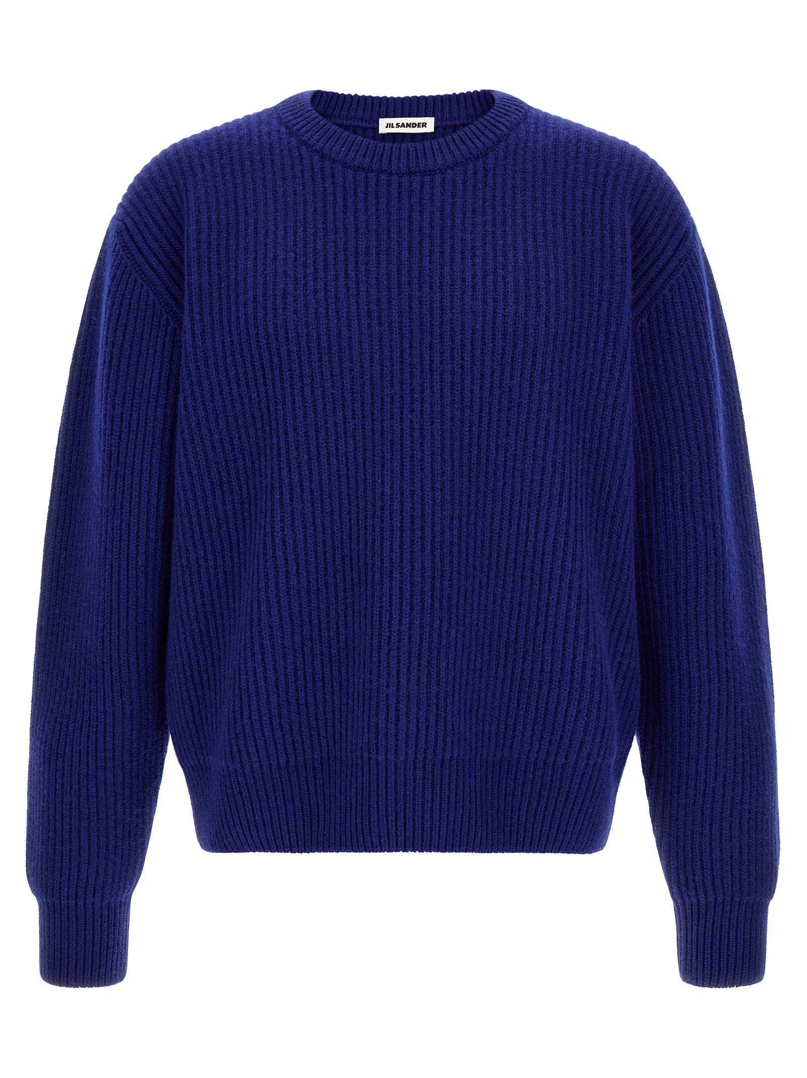 Jil Sander 100% wool sweater in blue