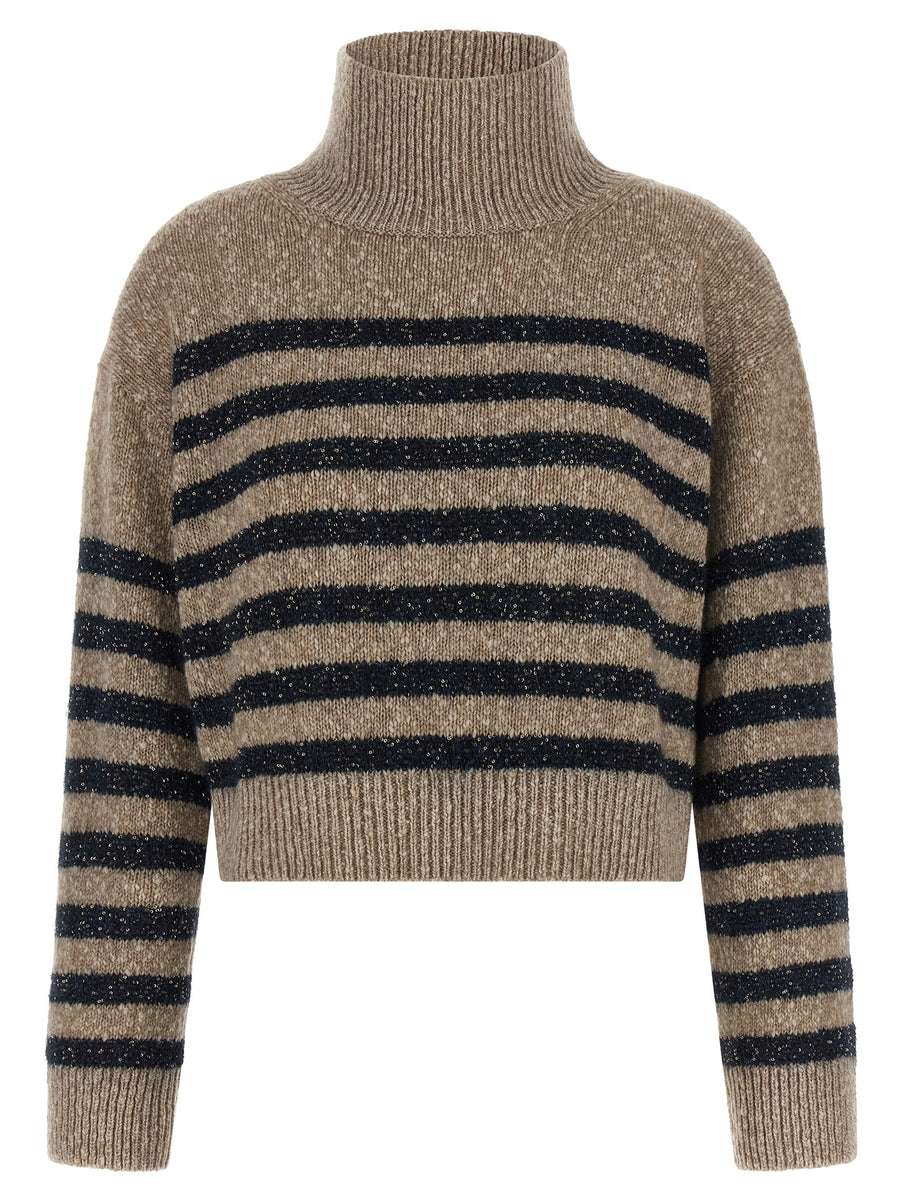 Brunello Cucinelli 55% wool sweater in beige