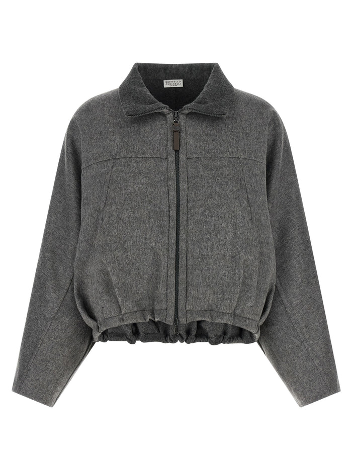 Brunello Cucinelli 100% virgin wool jacket in gray