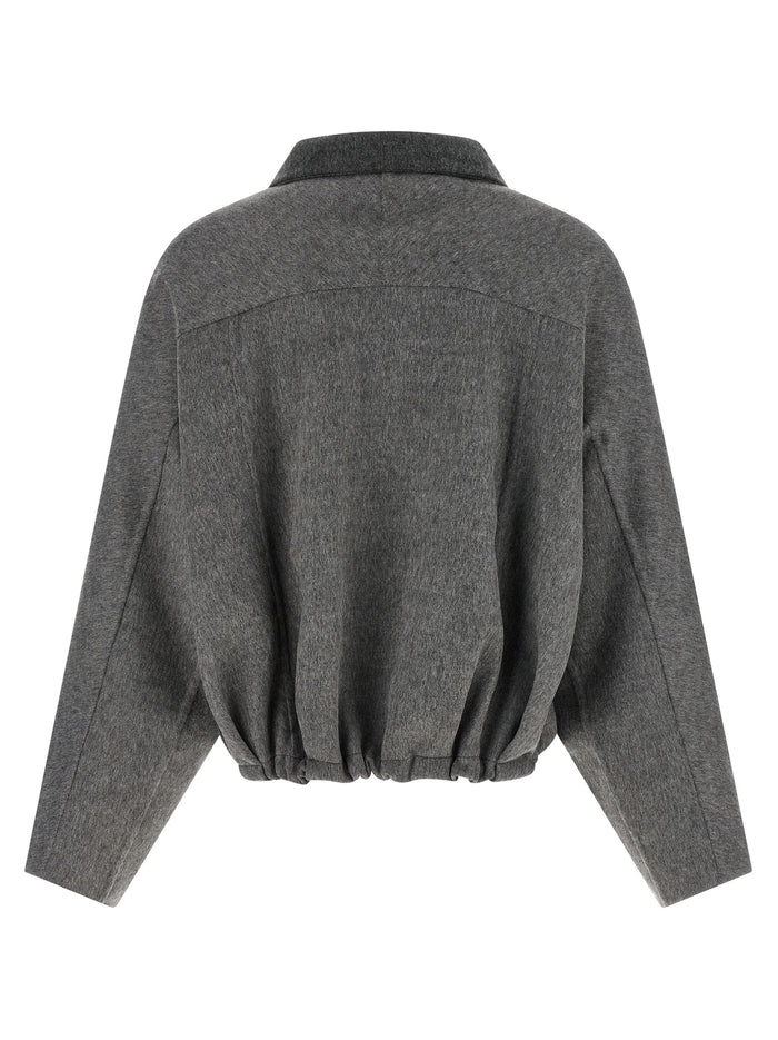 Brunello Cucinelli 100% virgin wool jacket in gray — view 2