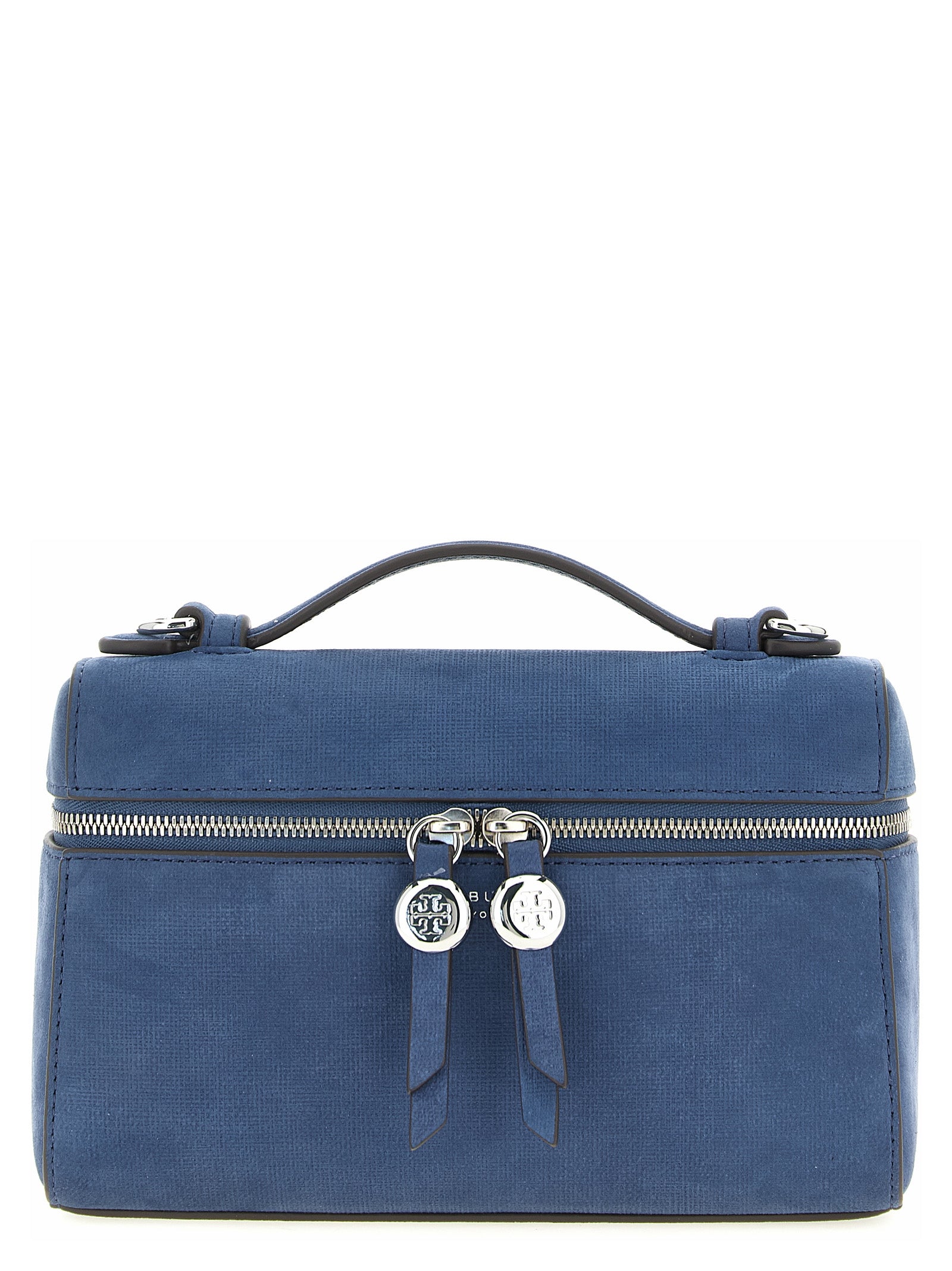 Blue Lamb Leather Handbag Bag