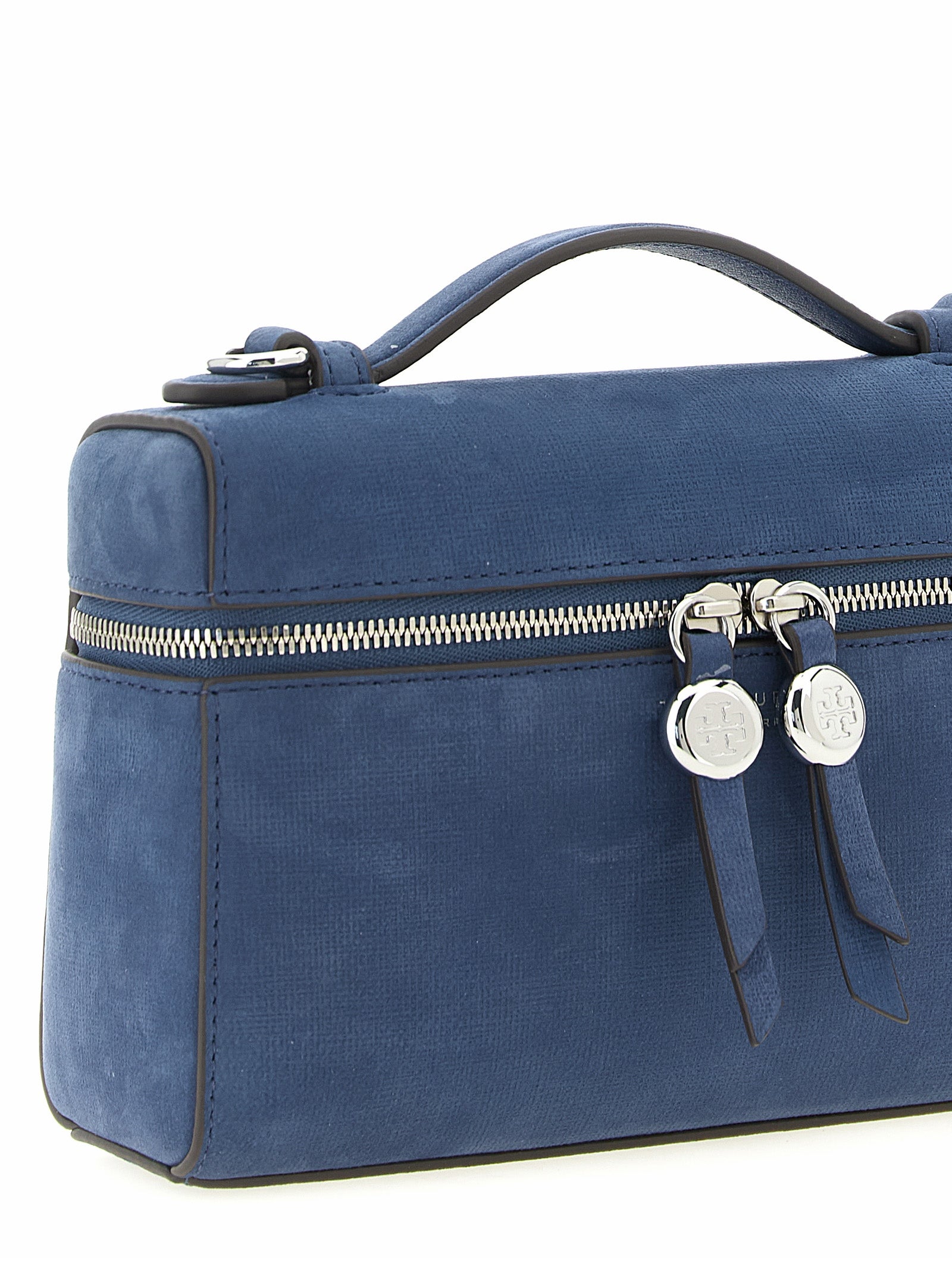 Blue Lamb Leather Handbag Bag