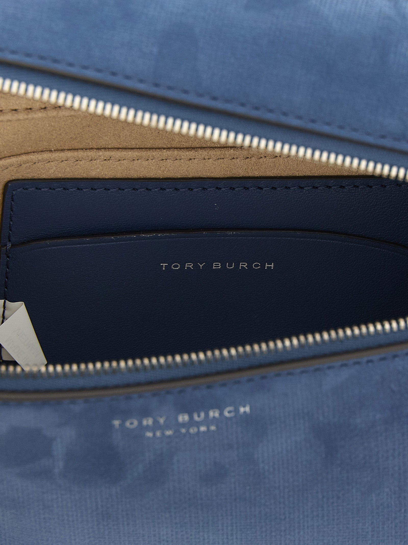 Blue Lamb Leather Handbag Bag