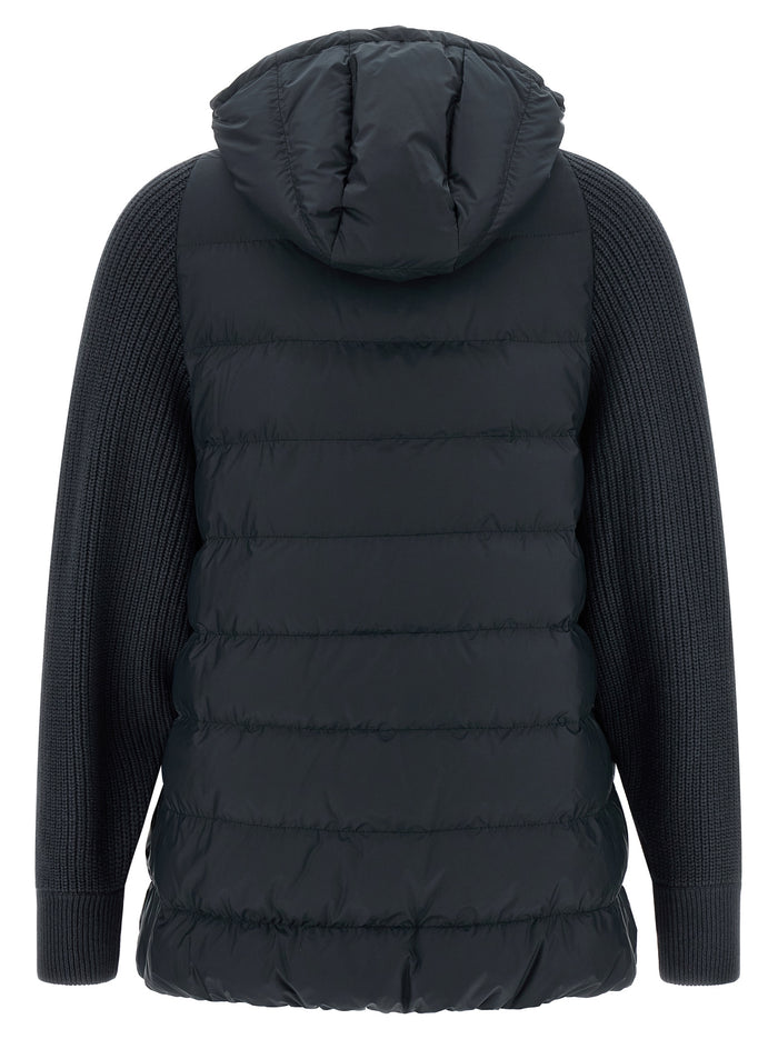 Brunello Cucinelli 100% Polyester (exterior); wool down jacket in blue — view 2