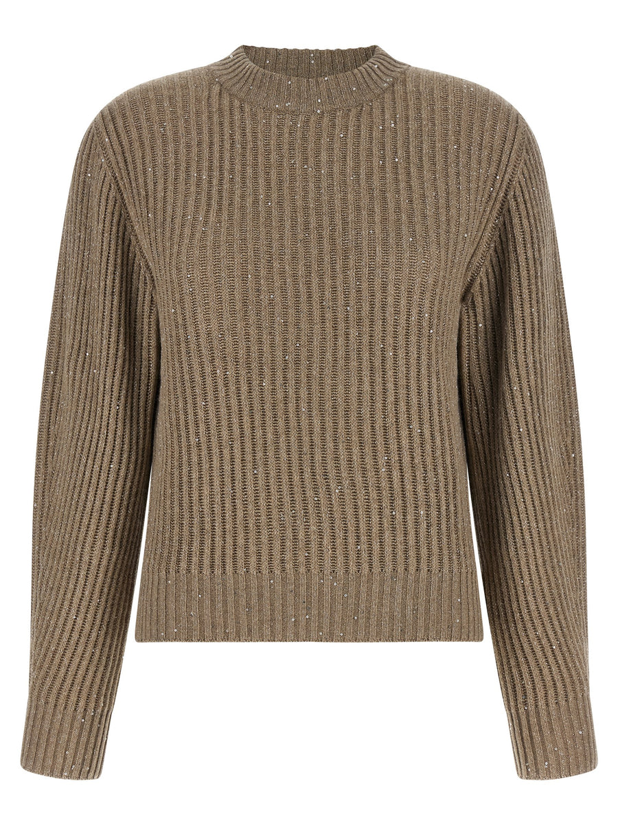 Brunello Cucinelli 47% Cashmere sweater in beige
