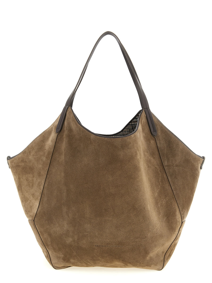Brunello Cucinelli 54% Cashmere tote bag in brown