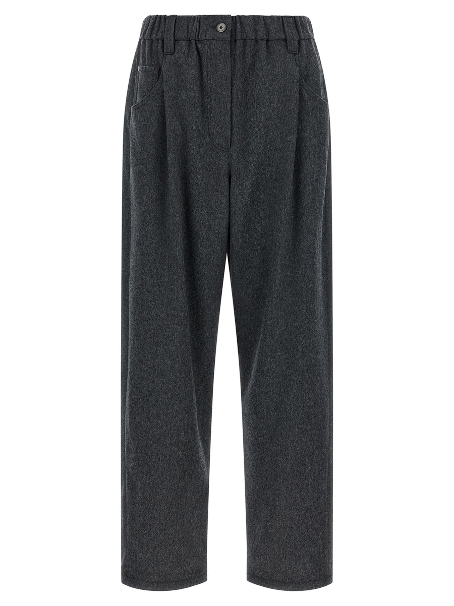 Brunello Cucinelli 100% wool trousers in gray