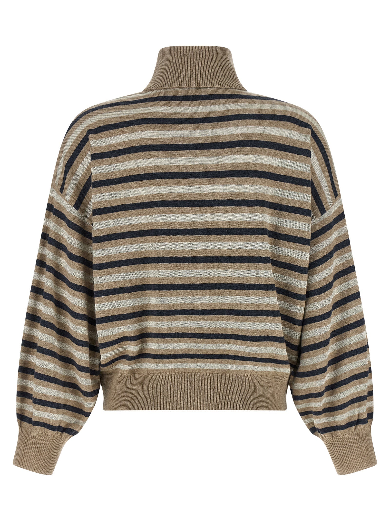 Brunello Cucinelli 60% Virgin Wool sweater in beige — view 2