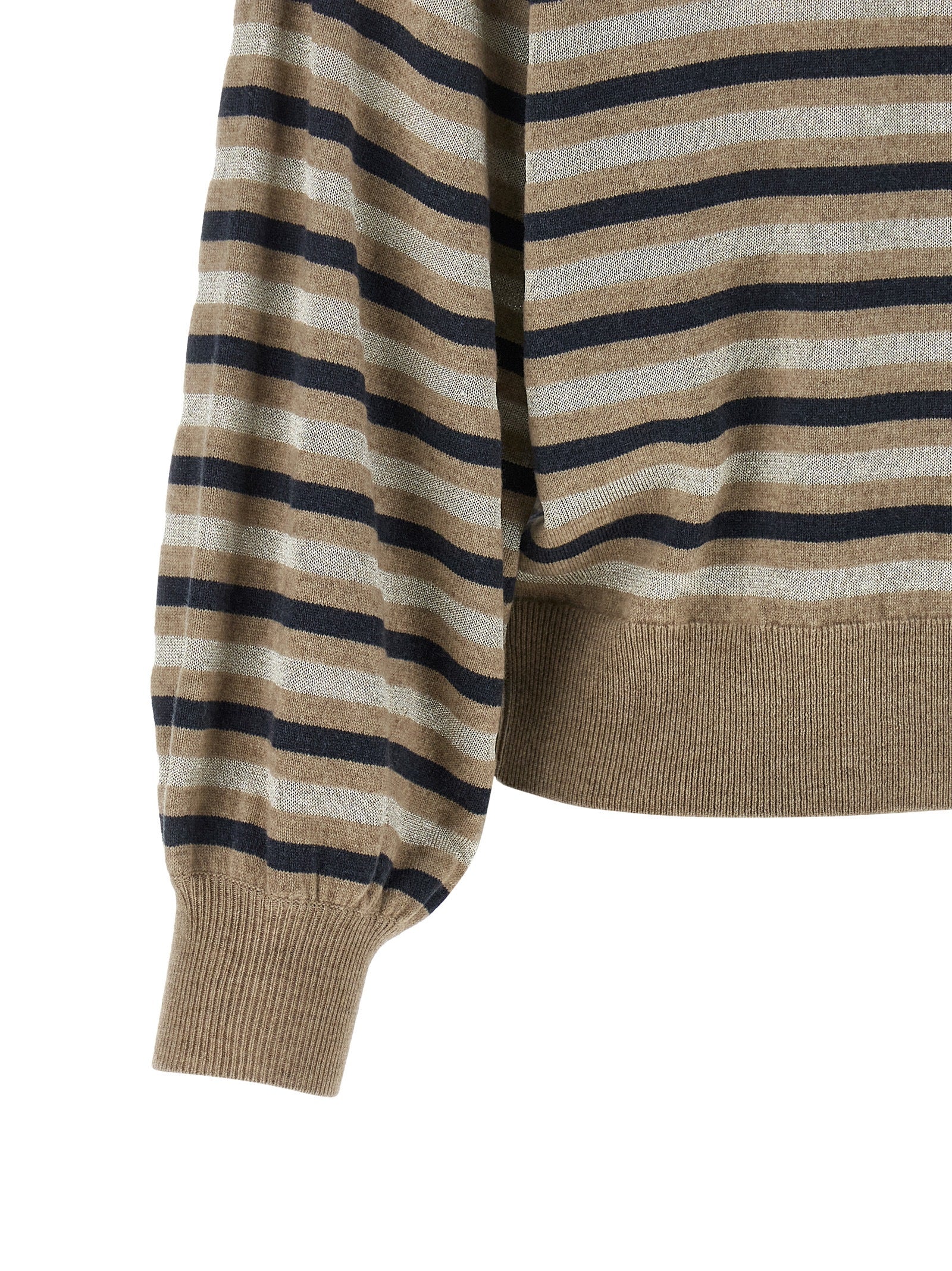 Brunello Cucinelli 60% Virgin Wool sweater in beige — view 4