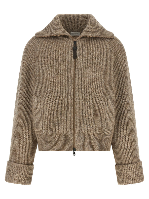 Brunello Cucinelli 48% Cashmere cardigan in beige