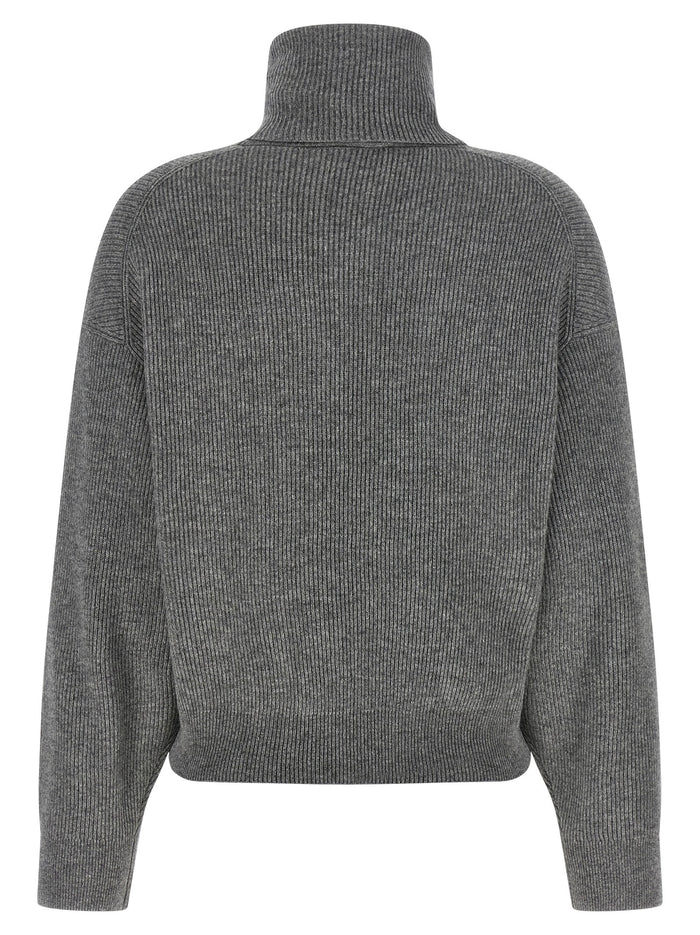 Brunello Cucinelli 60% Virgin Wool sweater in gray — view 2