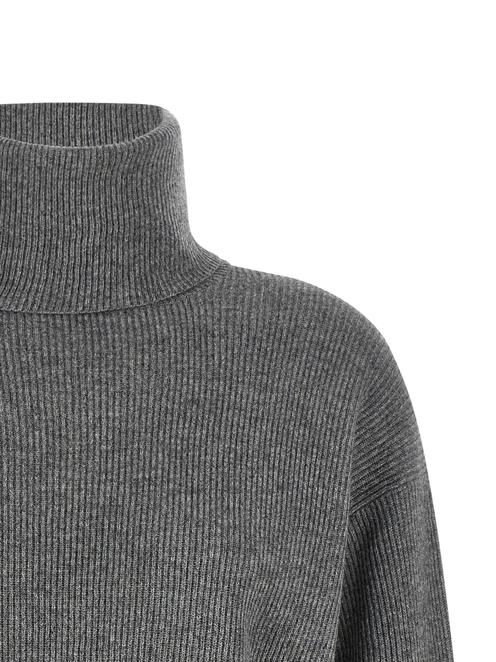 Brunello Cucinelli 60% Virgin Wool sweater in gray — view 3