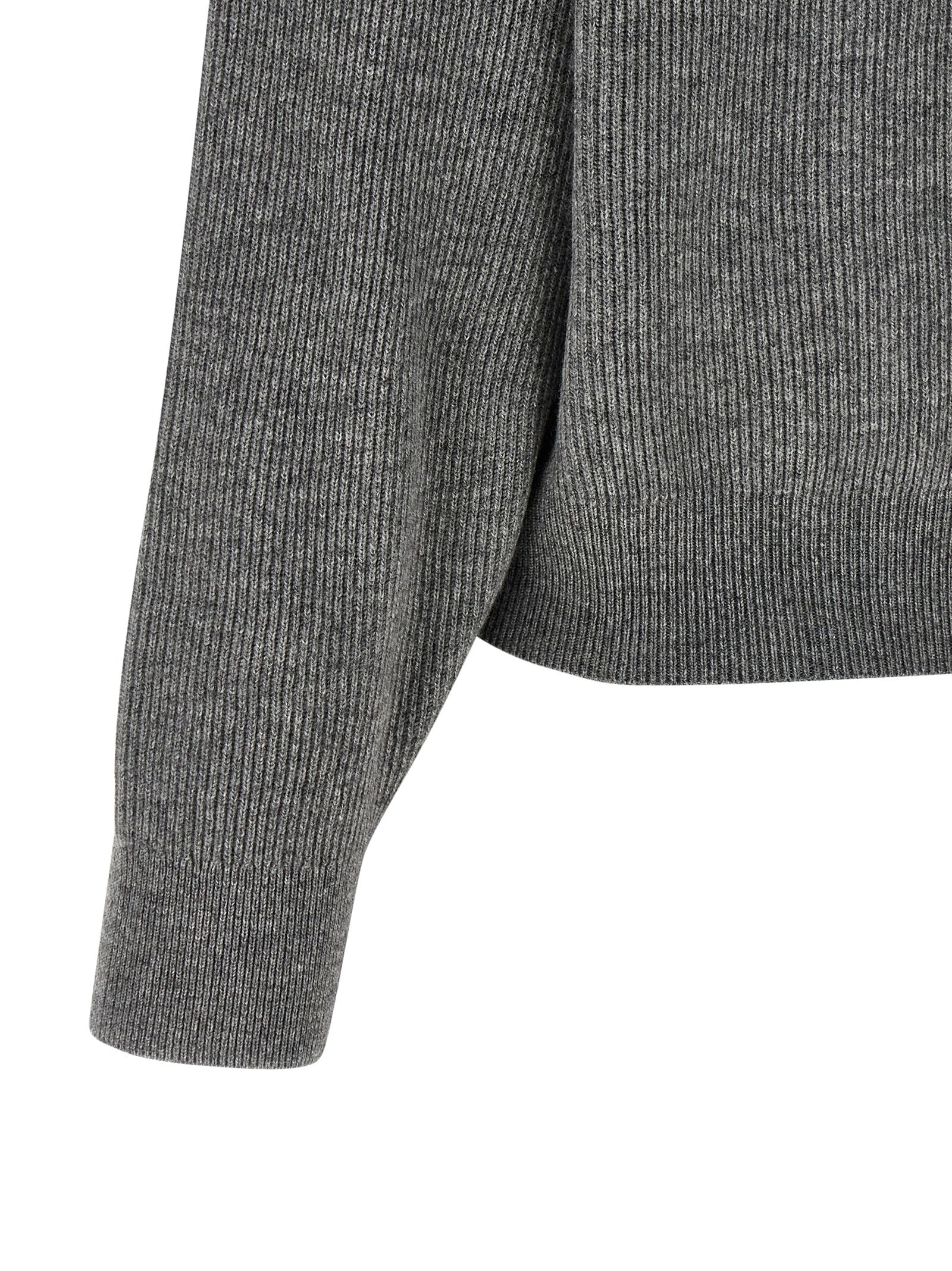 Brunello Cucinelli 60% Virgin Wool sweater in gray — view 4