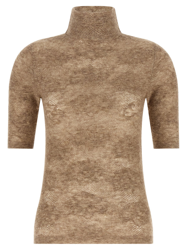 Brunello Cucinelli 46% Silk sweater in beige