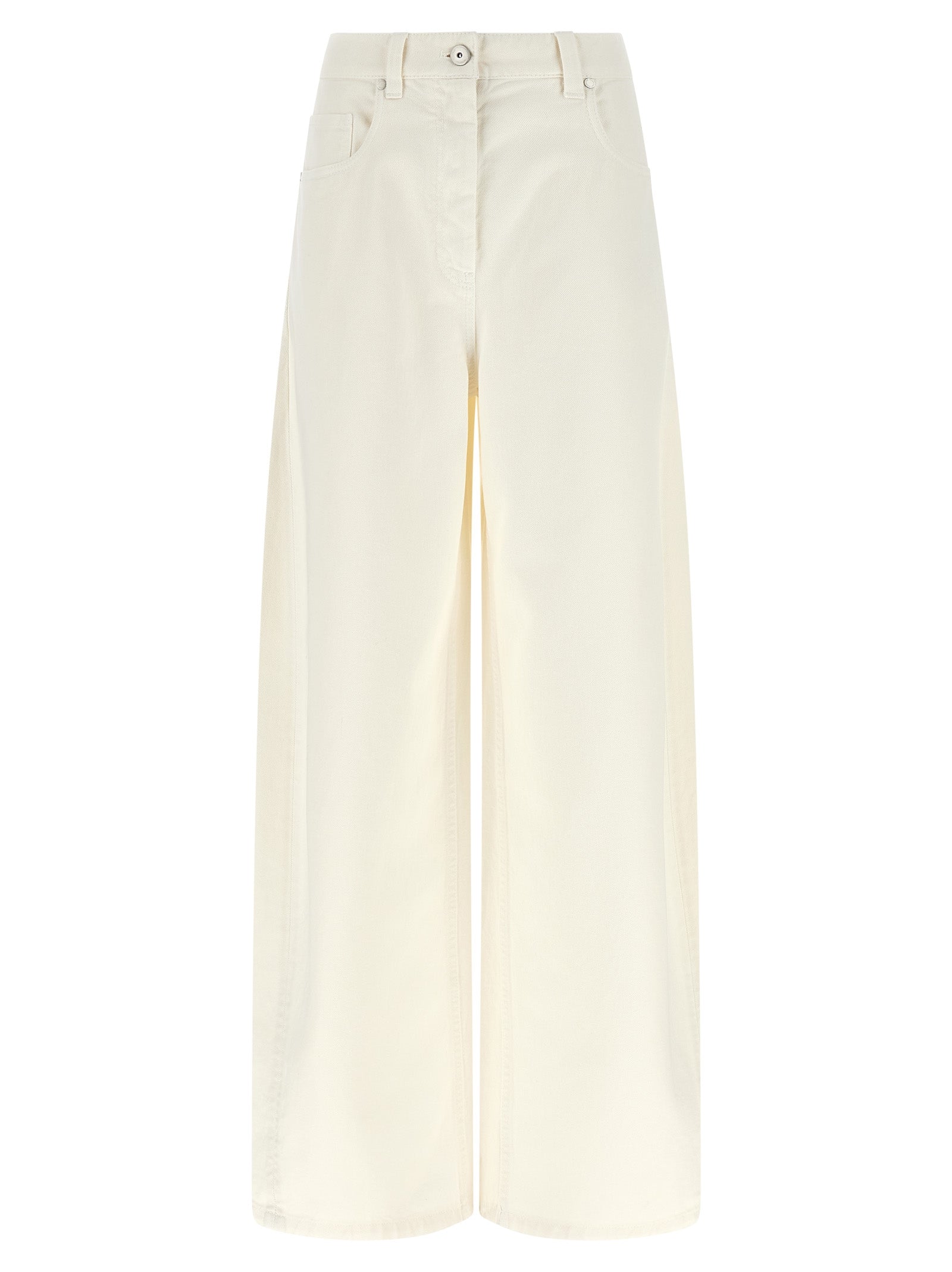 Brunello Cucinelli 100% cotton jeans in white