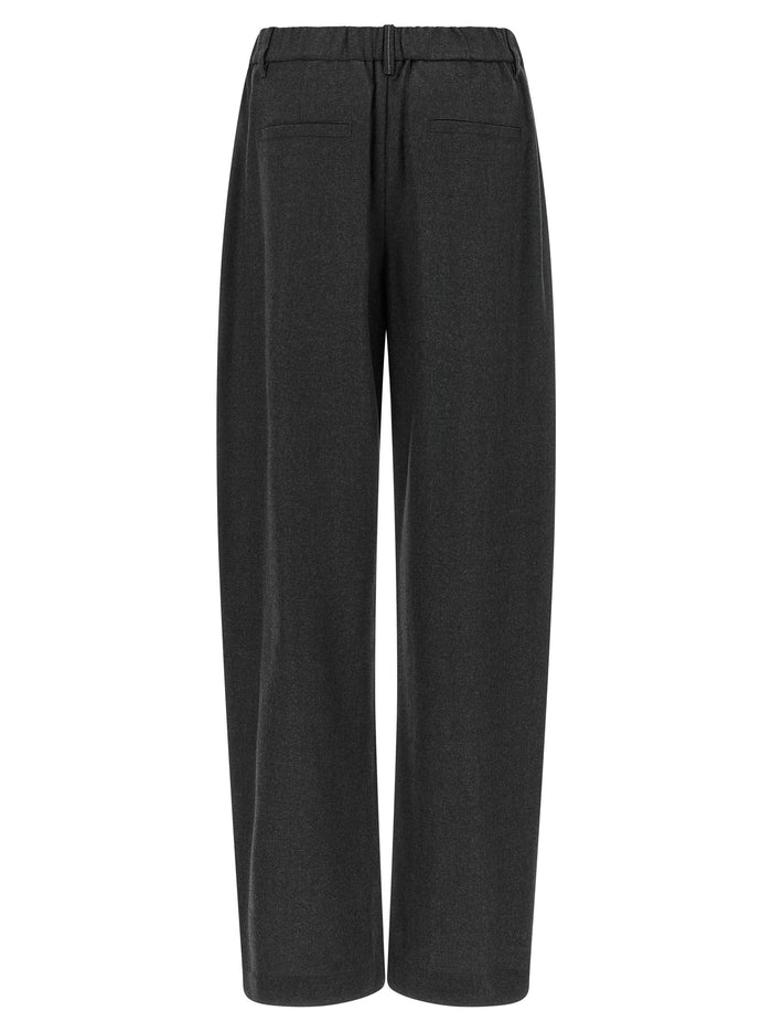 Brunello Cucinelli 100% Virgin Wool trousers in gray — view 2