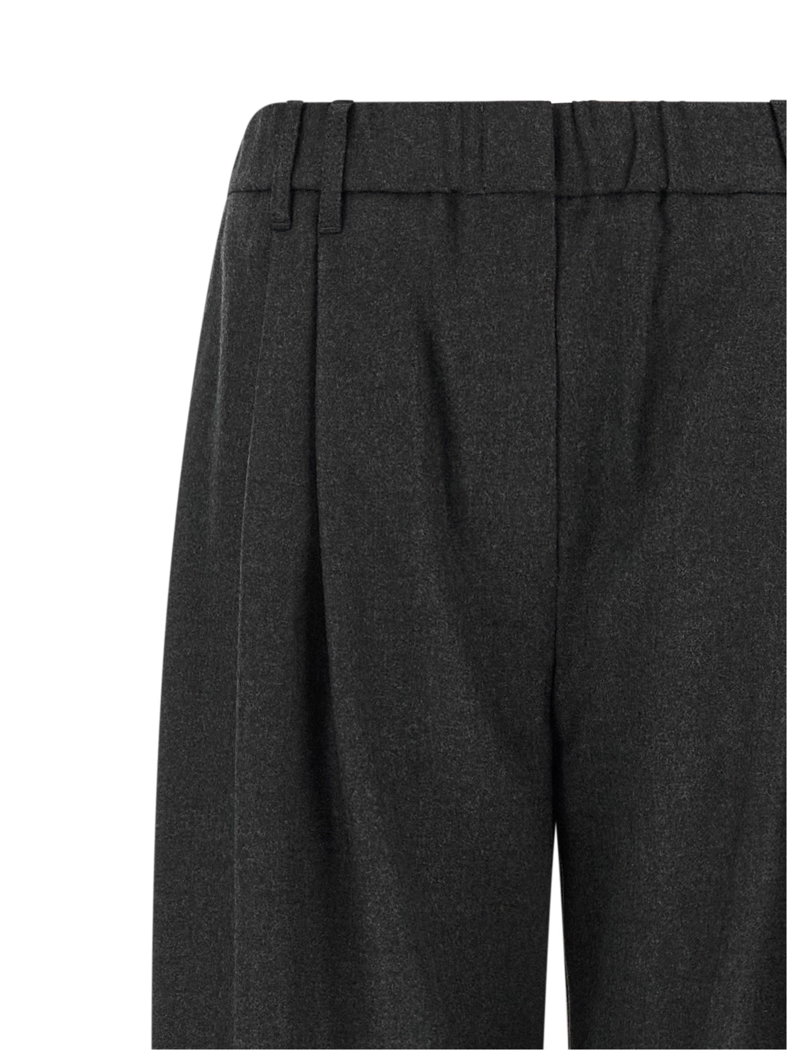Brunello Cucinelli 100% Virgin Wool trousers in gray — view 3