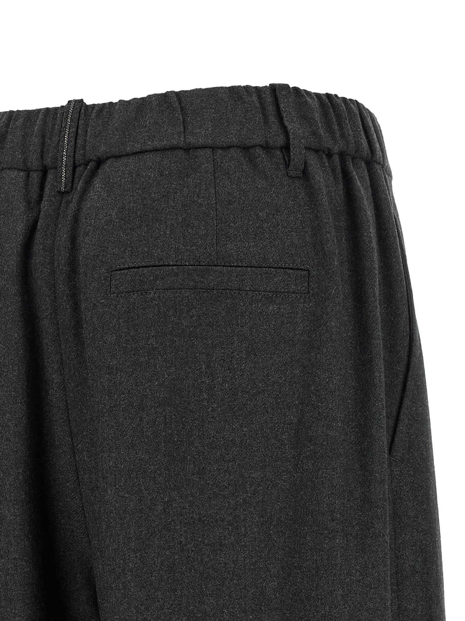 Brunello Cucinelli 100% Virgin Wool trousers in gray — view 4