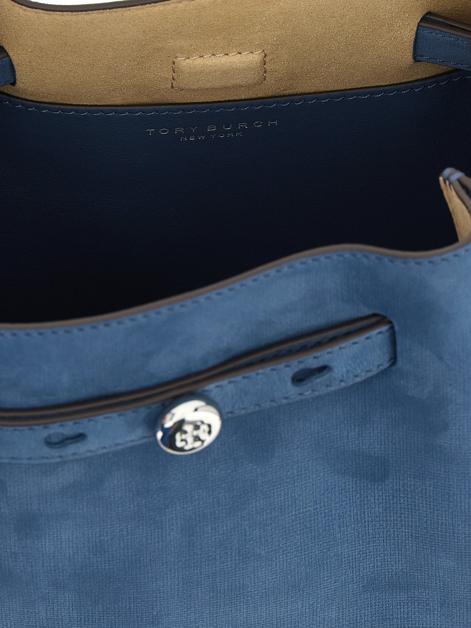Blue Lamb Leather Handbag Bag