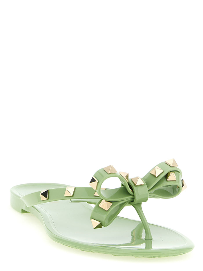 Valentino Garavani 100% Polyvinyl sandal in green — view 2