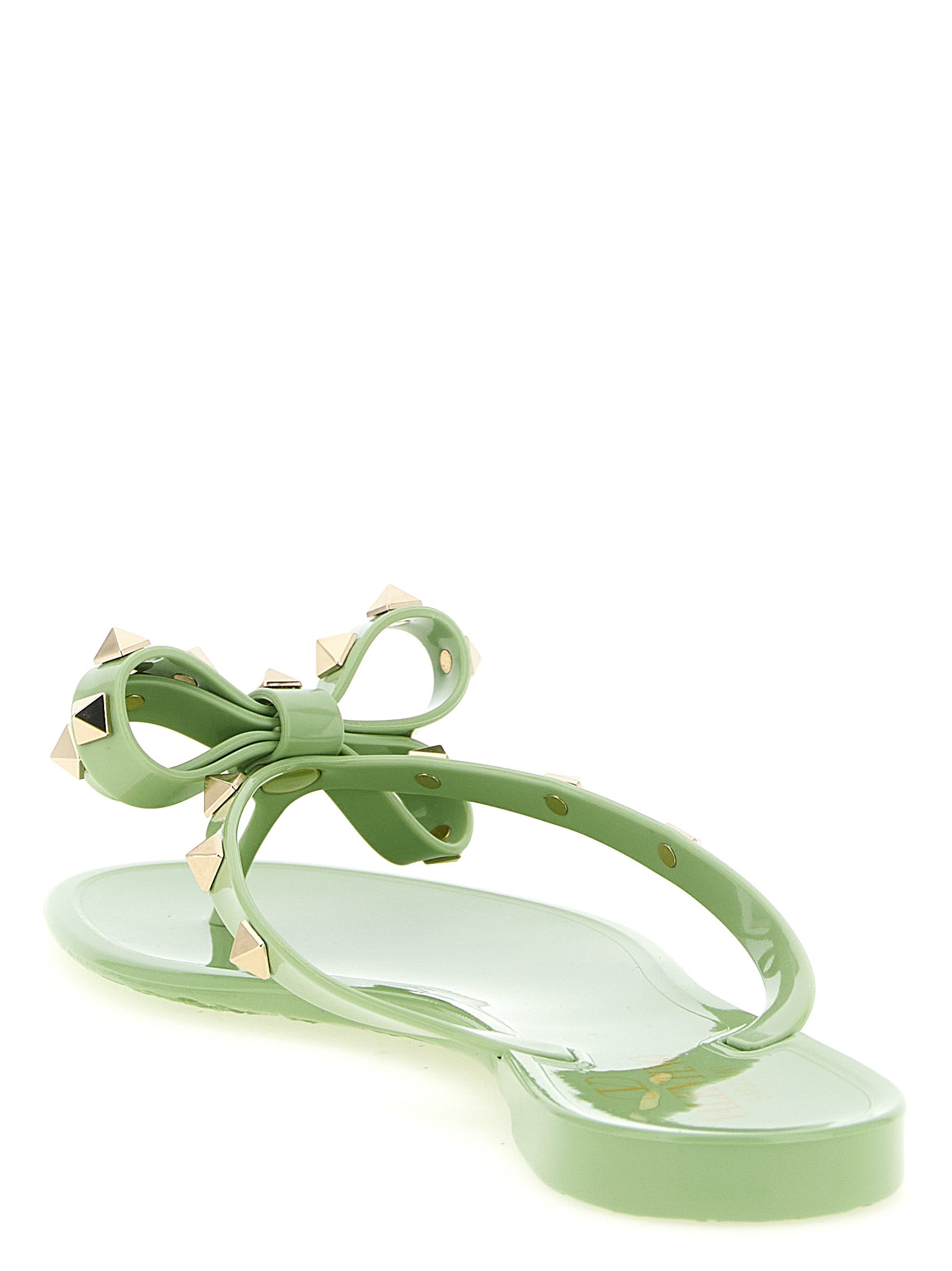 Valentino Garavani 100% Polyvinyl sandal in green — view 3