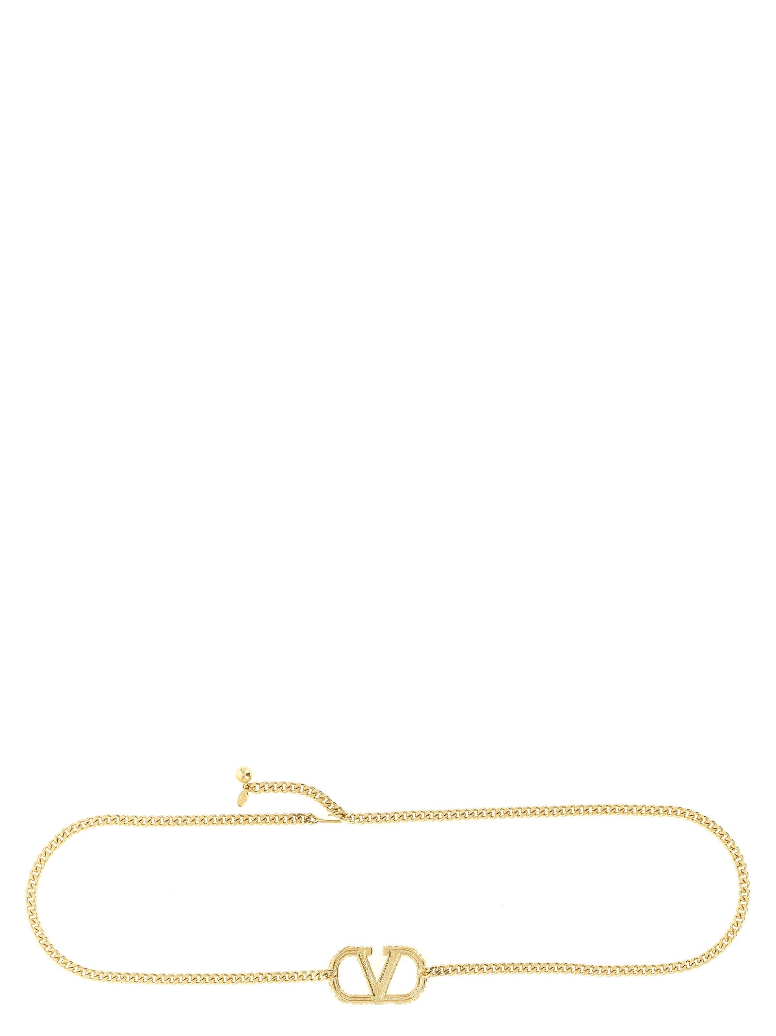 Valentino Garavani 100% Brass with Swarovski crystals belt in gold — view 2