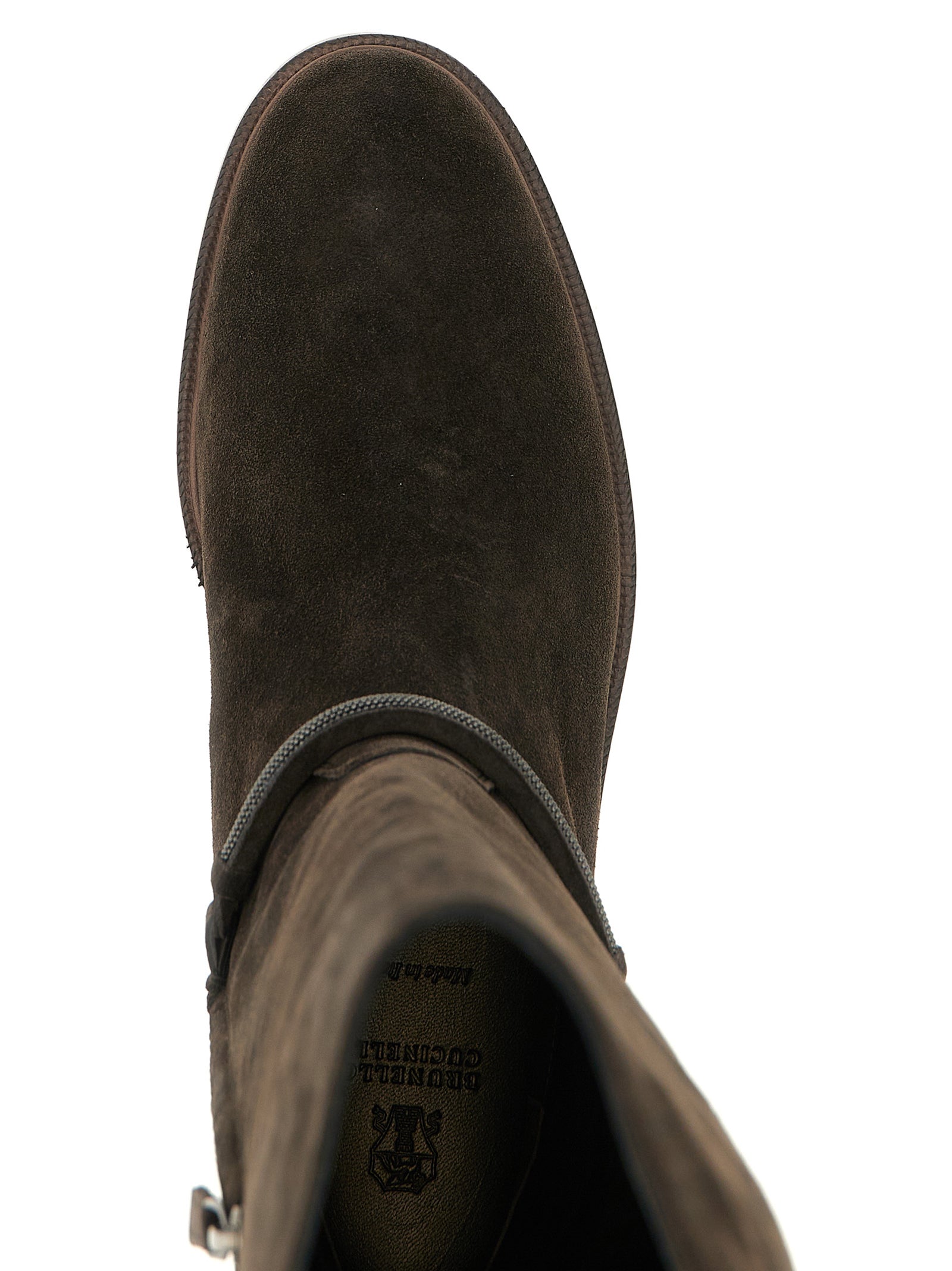 Brunello Cucinelli 100% calfskin leather (Bos Taurus) boot in black — view 4