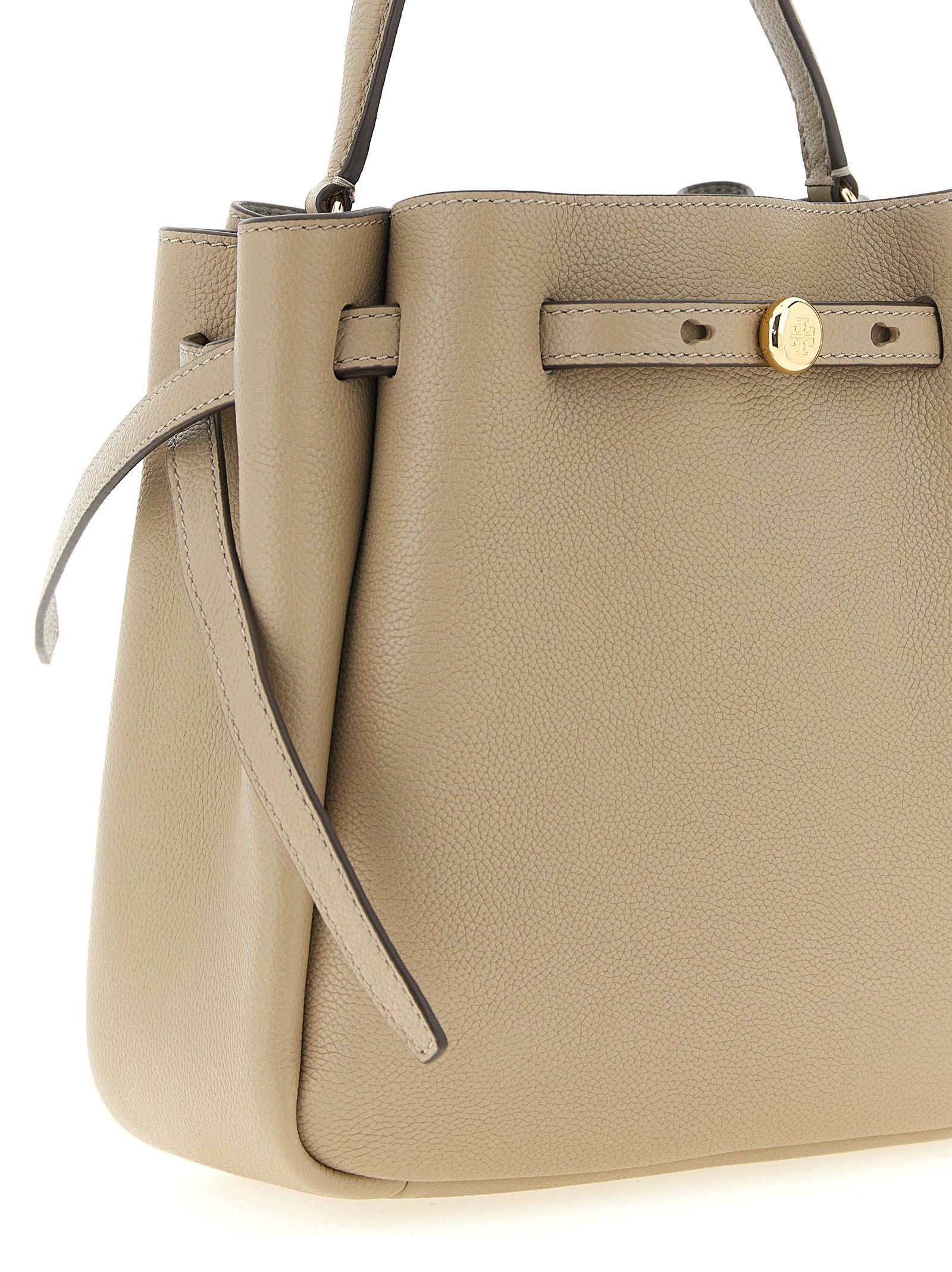 Beige Cowhide Handbag Bag