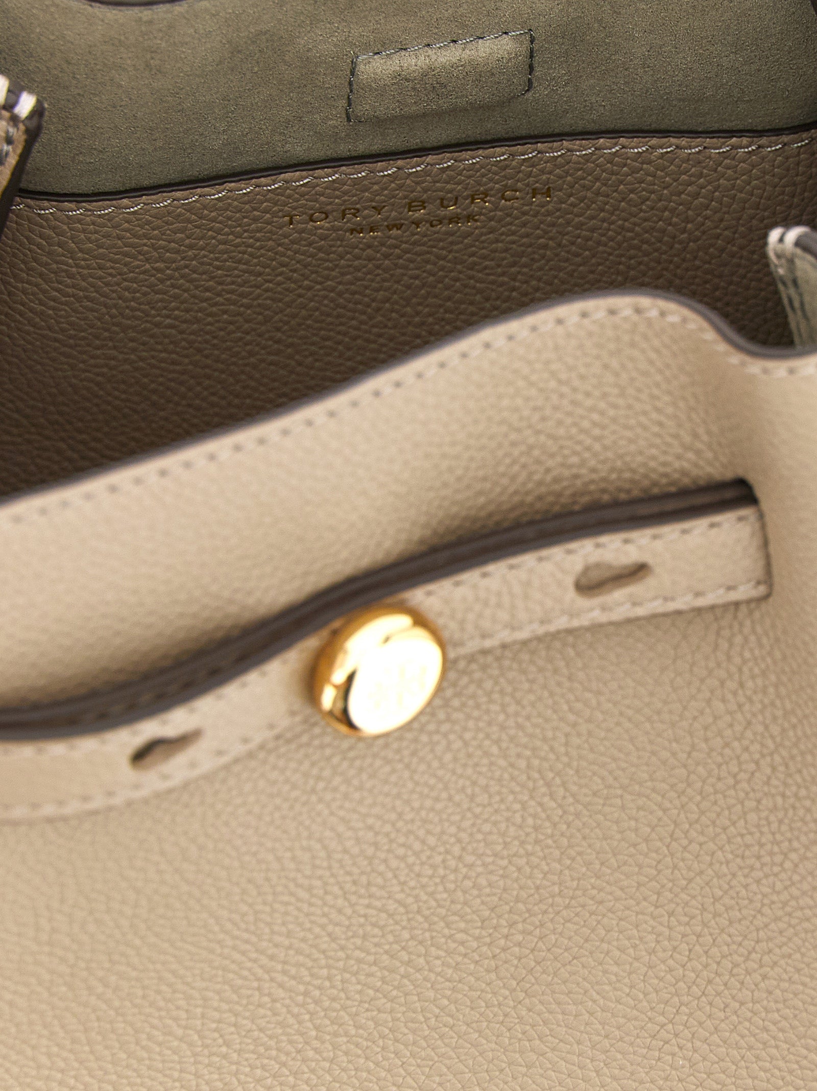 Beige Cowhide Handbag Bag