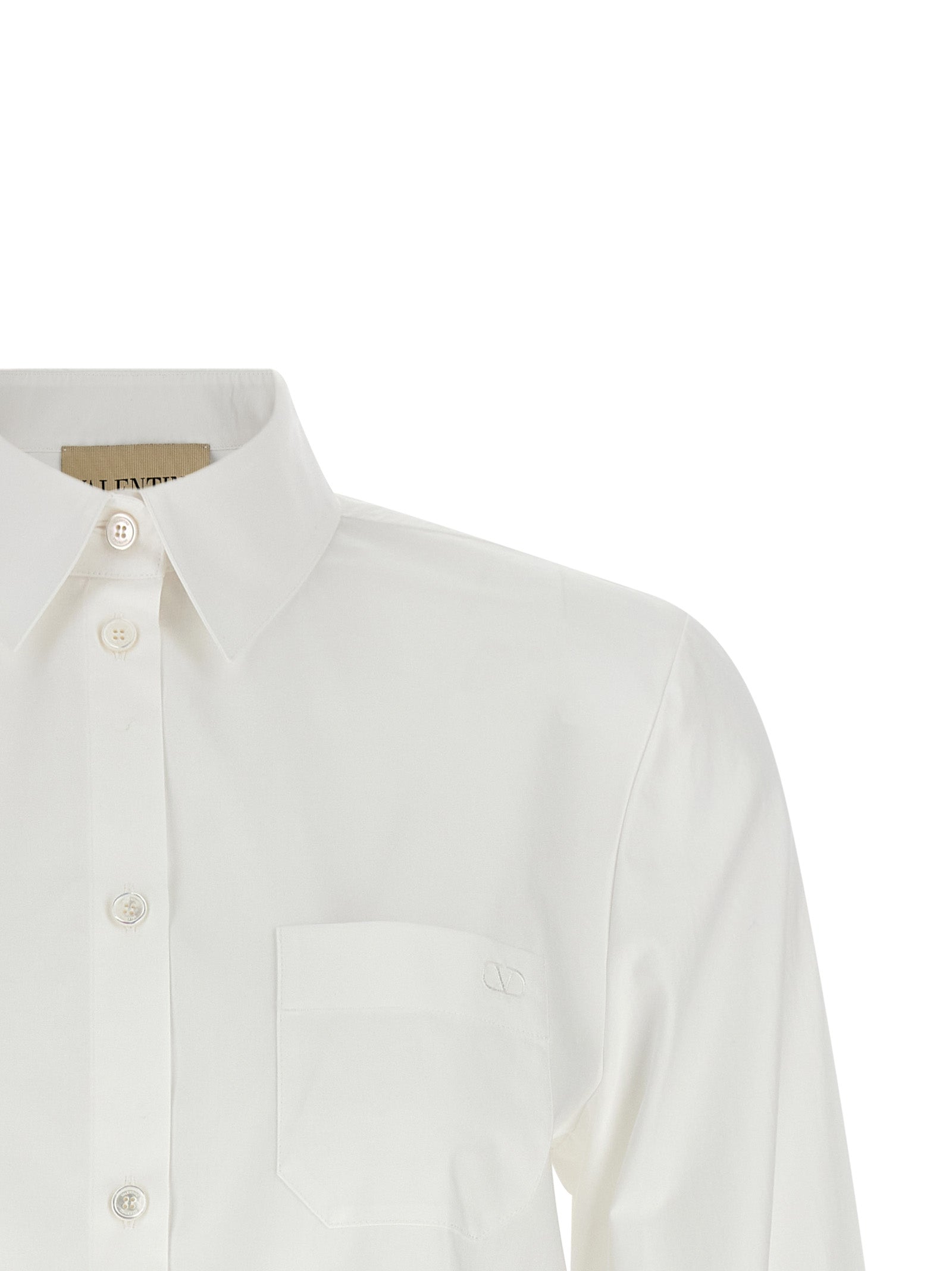 Valentino Garavani 100% Cotton blouse in white — view 3