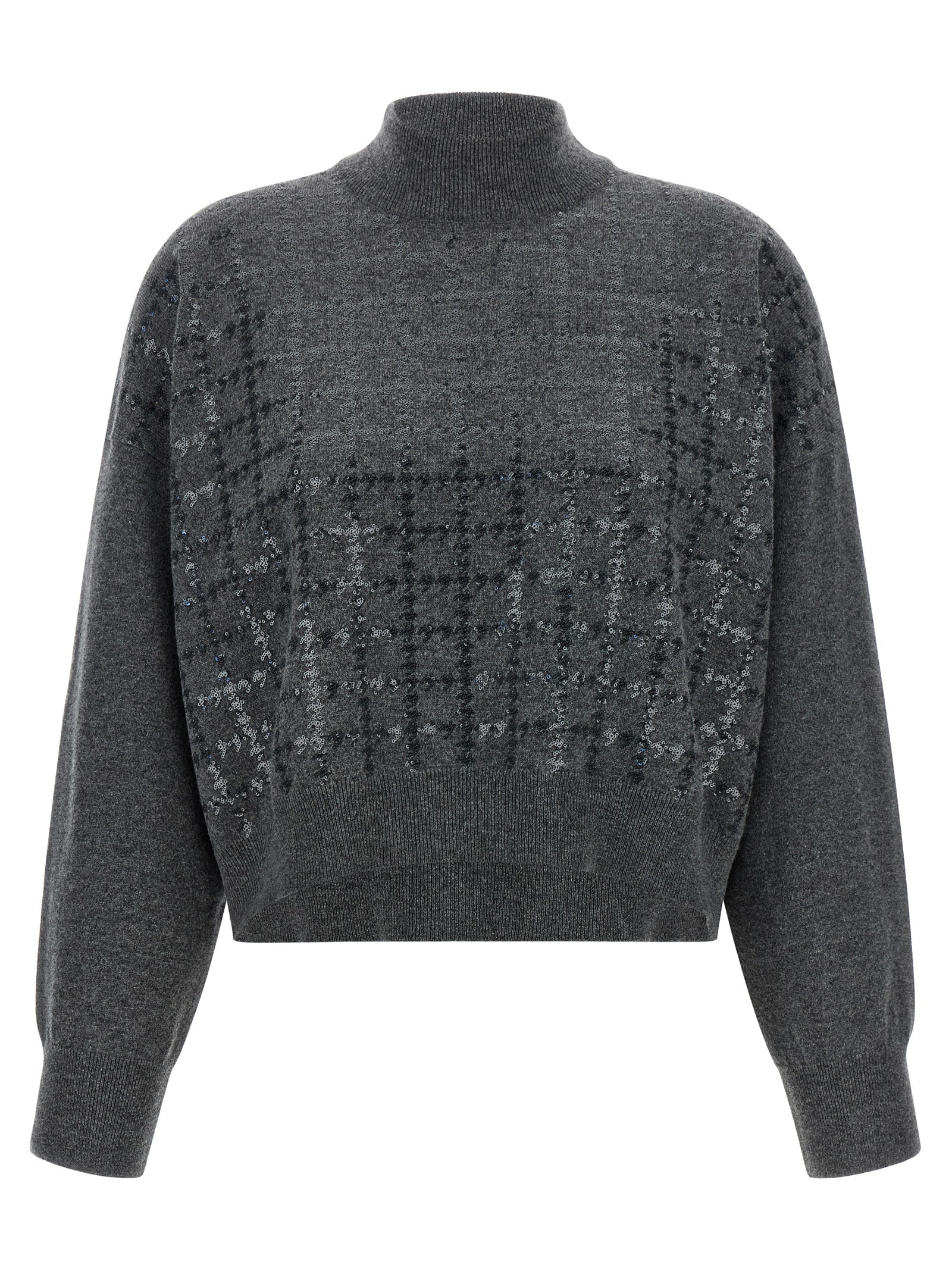 Brunello Cucinelli 100% Cashmere sweater in gray