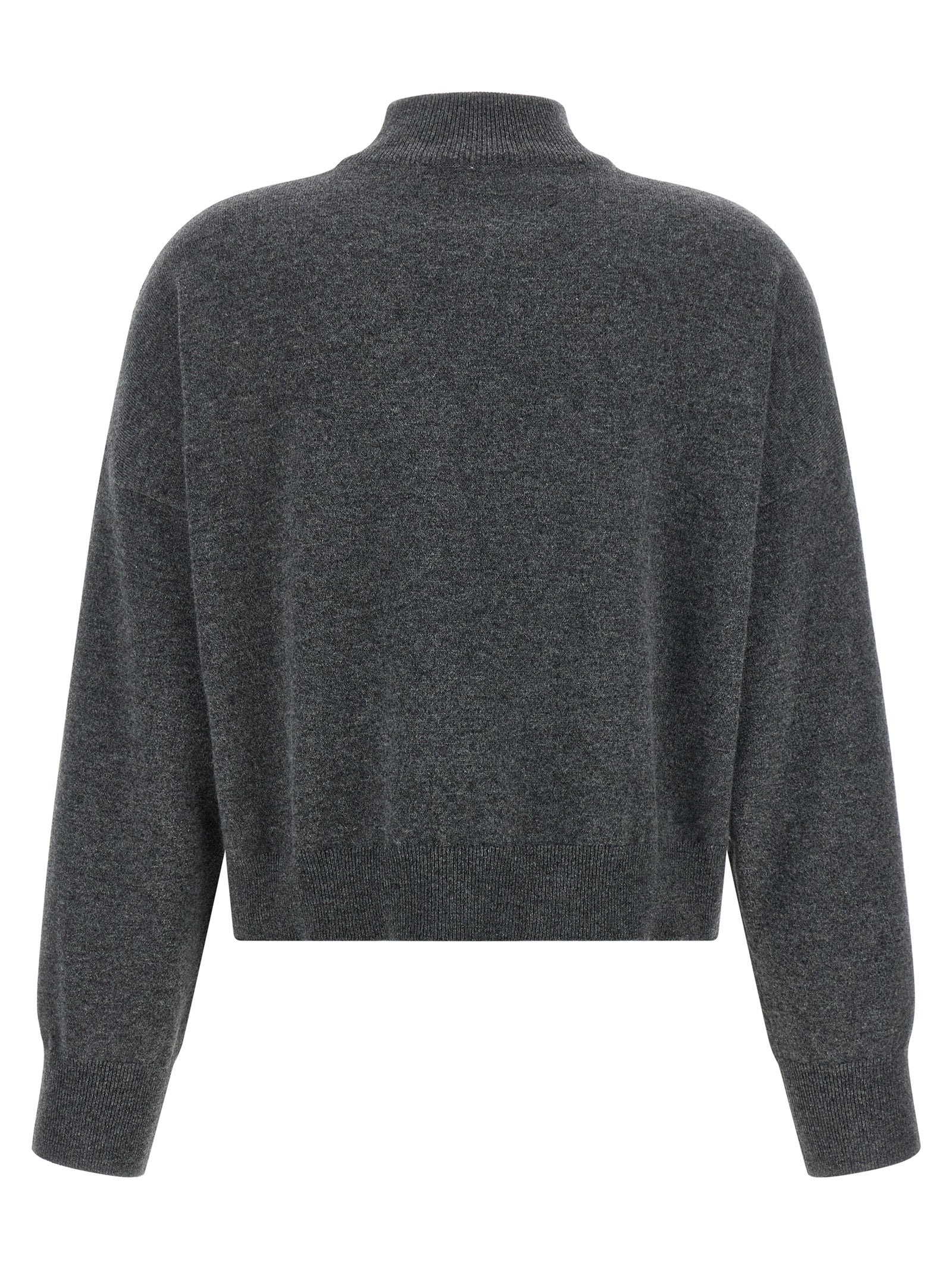 Brunello Cucinelli 100% Cashmere sweater in gray — view 2